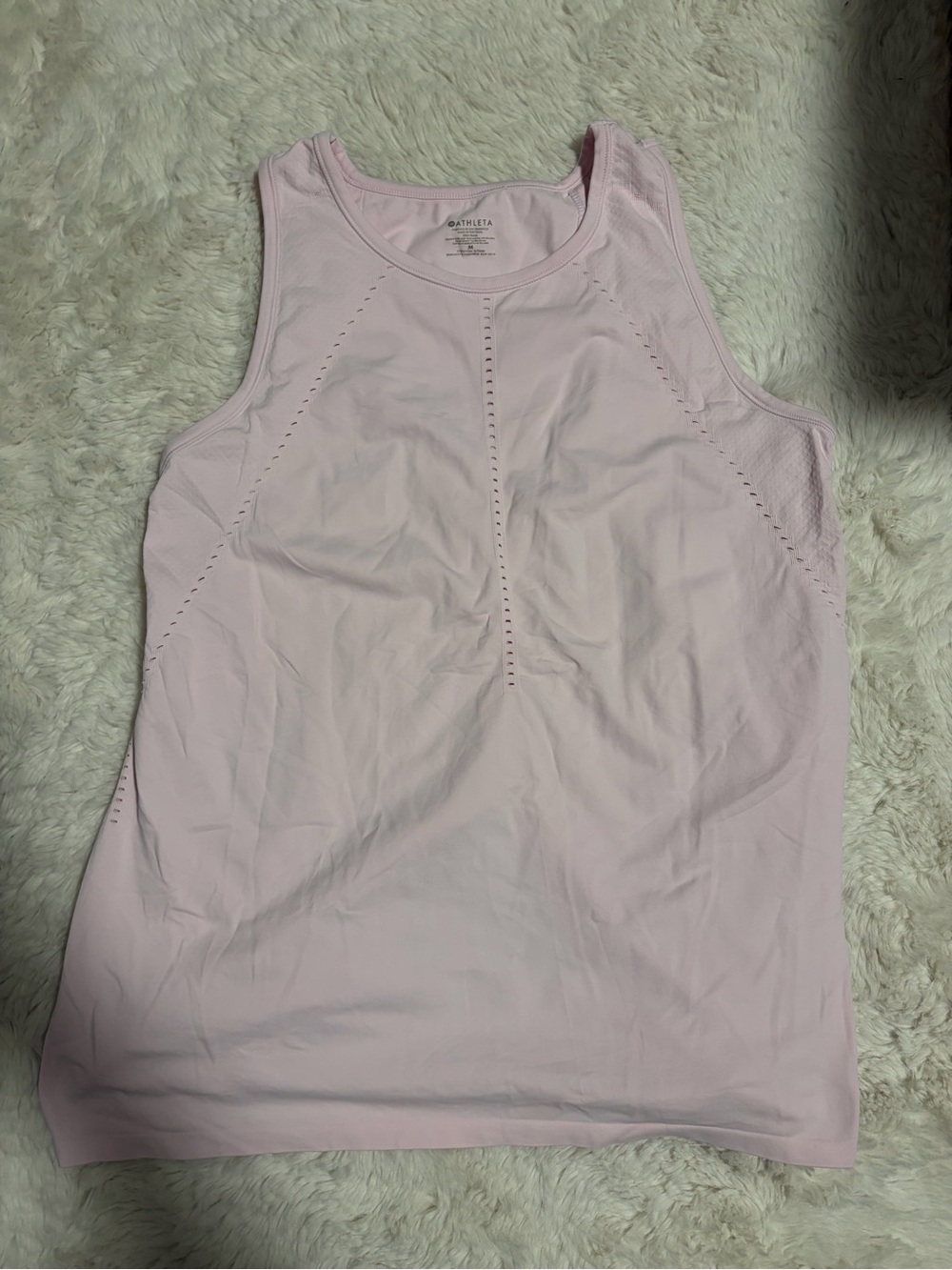 Athleta Foothill High Neck Split Back Tank Top